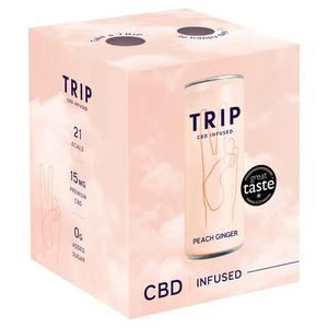 Trip Trip Cbd Infused Peach Ginger 4 X 250ml