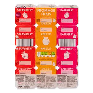 Everyday Essentials Fromage Frais With Fruit Puree 12x50g