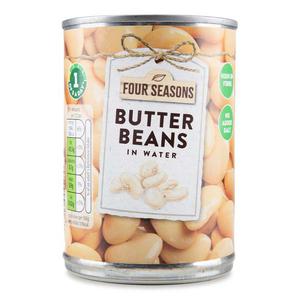 Four Seasons Butter Beans In Water 400g (235g Drained)