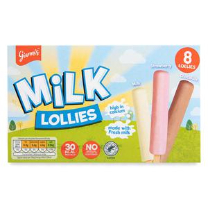 Giannis Milk Lollies 8x23g