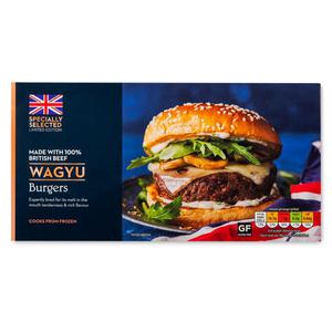 Specially Selected Cook From Frozen Wagyu Burgers 284g