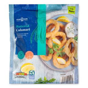 The Fishmonger Battered Calamari 250g