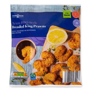 The Fishmonger Texas BBQ Style Breaded King Prawns 200g