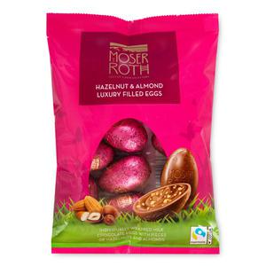 Moser Roth Hazelnut & Almond Luxury Filled Eggs 150g