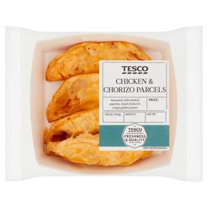 Tesco Chicken & Chorizo Parcels 100G