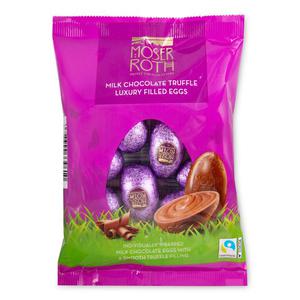 Moser Roth Milk Chocolate Truffle Luxury Filled Eggs 150g