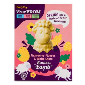 Dairyfine Strawberry Flavour & White Choco Luna The Lamb 85g