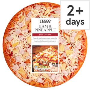 Tesco Ham & Pineapple Pizza 316G