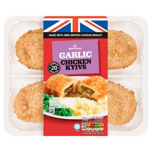 Morrisons 4 Breaded Garlic Chicken Kyivs