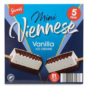 Giannis Mini Viennese Vanilla Ice Creams 5x57ml