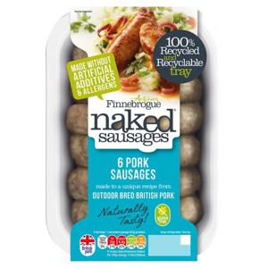 Finne Brogue Naked Ultimate Pork Sausage 400G