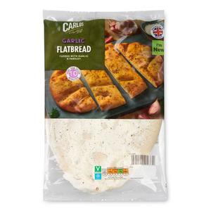 Carlos Garlic & Parsley Flatbread 250g