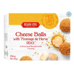 Belgian Style Cheese Balls with "Fromage de Herve P.D.O" in Seasoned Breadcrumb Coating