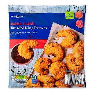 The Fishmonger Bubble Bobble Breaded King Prawns 200g