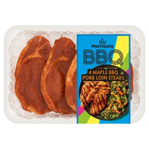 Morrisons Maple BBQ Pork Loin Steaks