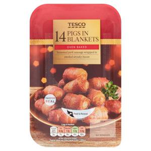 Tesco 14 Pigs In Blankets 147G