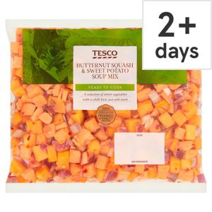 Tesco Butternut Squash & Sweet Potato Soup Mix 600G