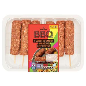 Morrisons Sweet 'N' Smoky BBQ Beef Koftas