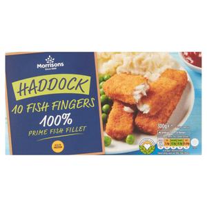 Morrisons 10 Haddock Fish Fingers