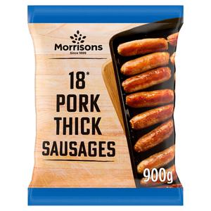 Morrisons Pork Thick Sausages