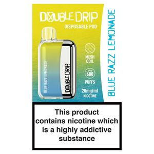 Double Drip Disposable Pod Blue Razz Lemonade 20mg