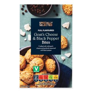 Specially Selected Goats Cheese & Black Pepper Bites 75g