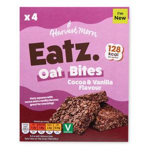 Harvest Morn Cocoa & Vanilla Flavour Oat Bites 4x30g