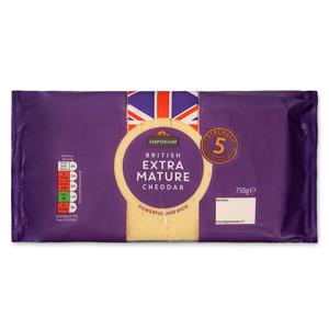 Emporium British Extra Mature Cheddar 750g