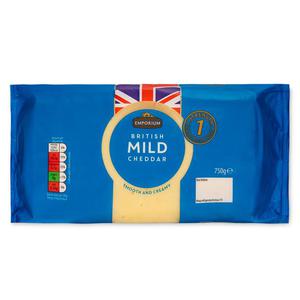 Emporium British Mild Cheddar 750g