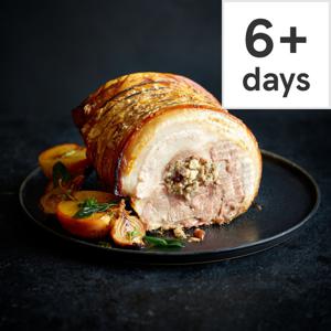 Tesco Finest Crackling Three Pork Roast with Apple, Cranberry & Honey Stuffing Serves 10