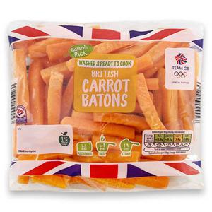 Natures Pick British Carrot Batons 400g