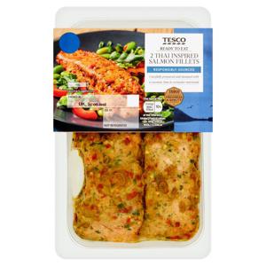 Tesco 2 Thai Inspired Roasted Salmon Fillets 180G