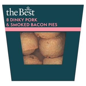 Morrisons The Best 8 Dinky Pork & Smoked Bacon Pies