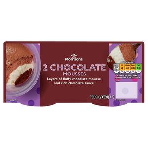 Morrisons 2 Chocolate Mousses