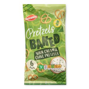 Snackrite Sour Cream & Chive Pretzels 6x22g