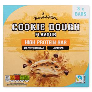 Harvest Morn Cookie Dough Flavour High Protein Bar 3x60g