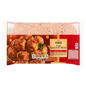 Tesco British Pork Sausage Meat 400G