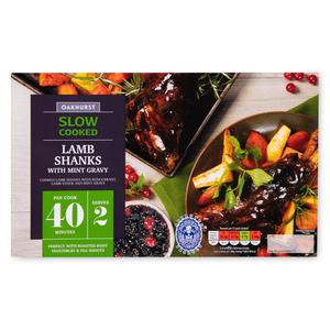 Oakhurst Slow Cooked Lamb Shanks With Mint Gravy 750g