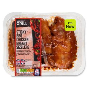 Ashfields Grill Sticky BBQ Chicken Breast Sizzlers 400g