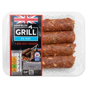 Ashfield Farm BBQ Beef Kebabs 5% Fat 320g