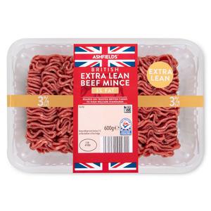 Ashfields British Extra Lean Beef Mince 600g