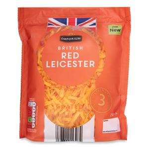 Emporium British Grated Red Leicester Cheese 250g