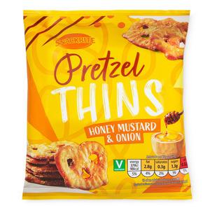 Snackrite Honey Mustard & Onion Pretzel Thins 80g