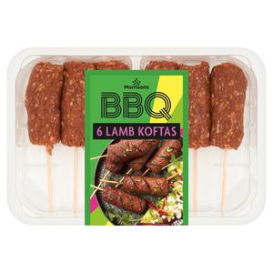 Morrisons BBQ 6 Lamb Kofta Kebabs