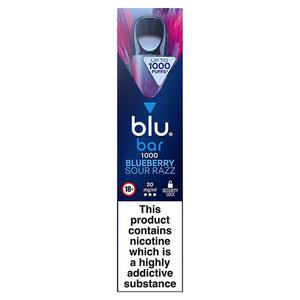 Blu Bar 1000 Blueberry Sour Razz 20mg