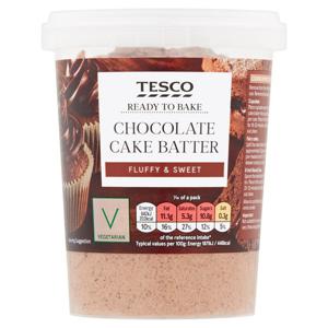 Tesco Ready To Bake Chocolate Cake Batter 500G