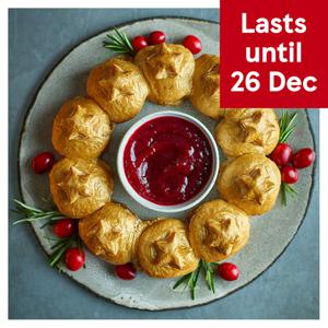 Tesco Sausage Pastry Garland 10 Pieces Serves 10