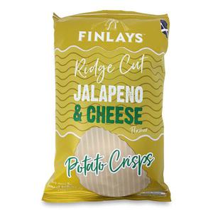 Finlays Ridge Cut Jalapeno & Cheese Flavour Potato Crisps 150g