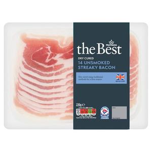 Morrisons The Best Dry Cured Unsmoked Streaky Bacon