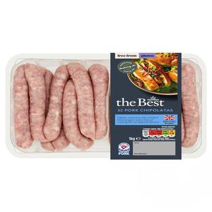 Morrisons The Best Pork Chipolata Sausages